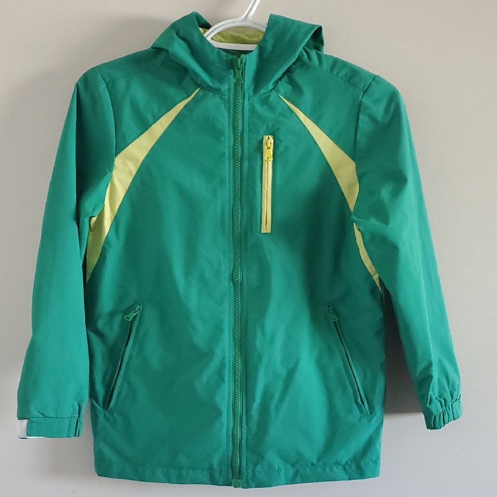 Annil Kids Boys And Girls Green and Yellow Light Jacket Size 140/68  9/10 Years